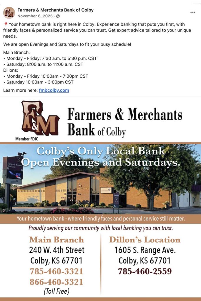 Farmers & Merchants Bank Post