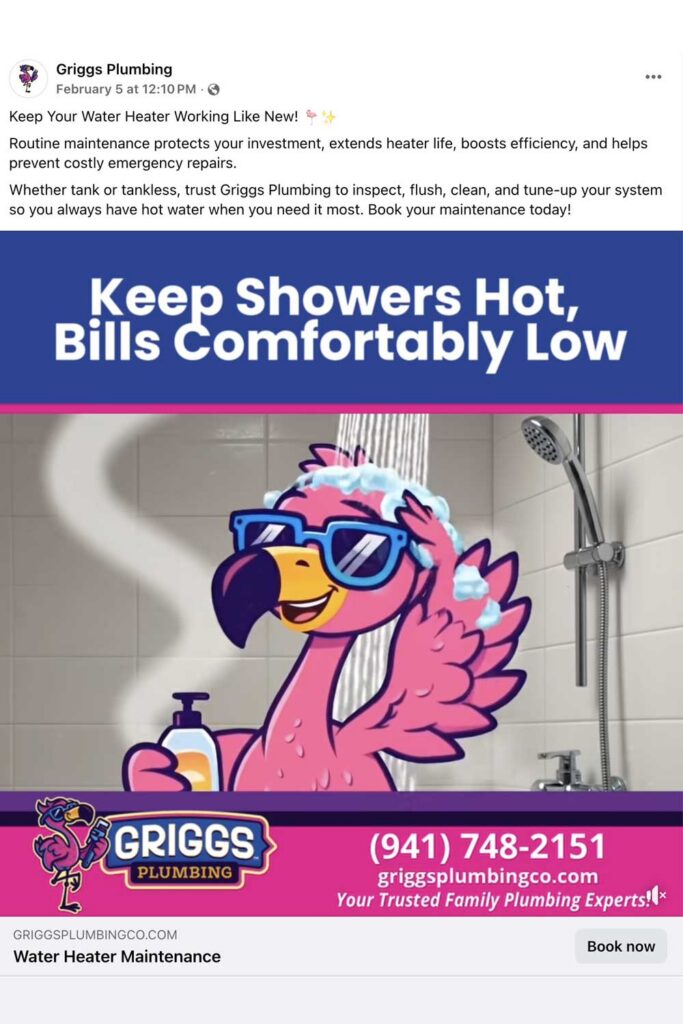 Griggs Plumbing Social Media Ad